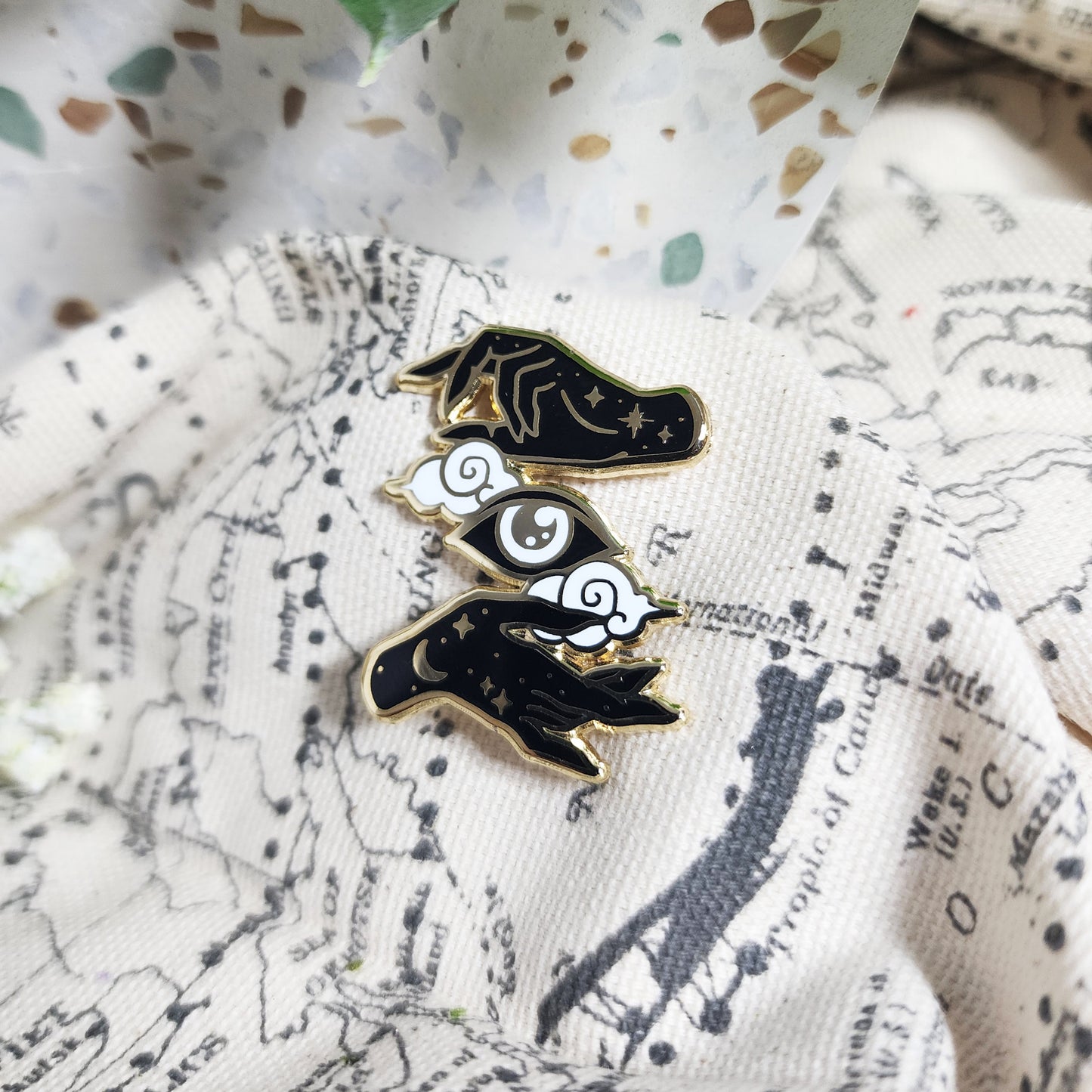Conjurer's Hands Enamel Pin