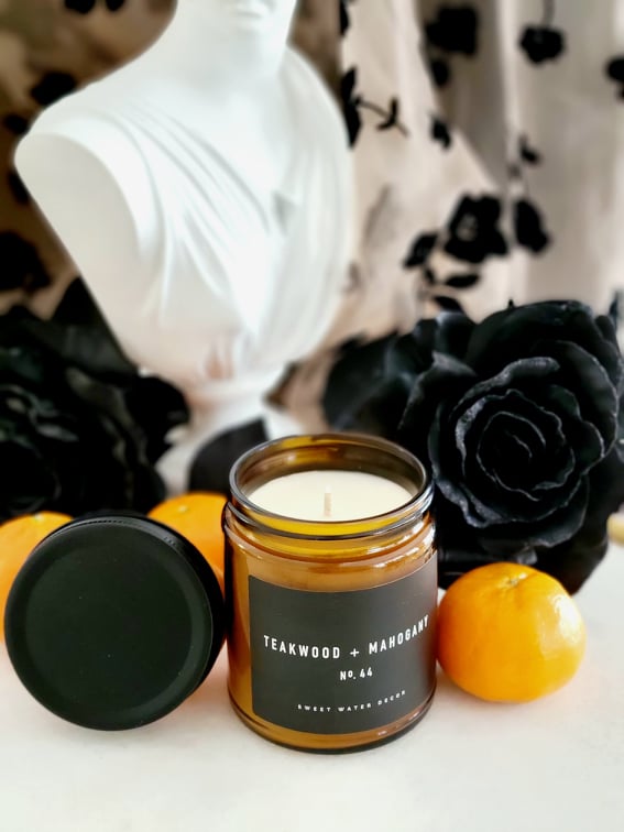 Teakwood and Mahogany Gentleman Candle