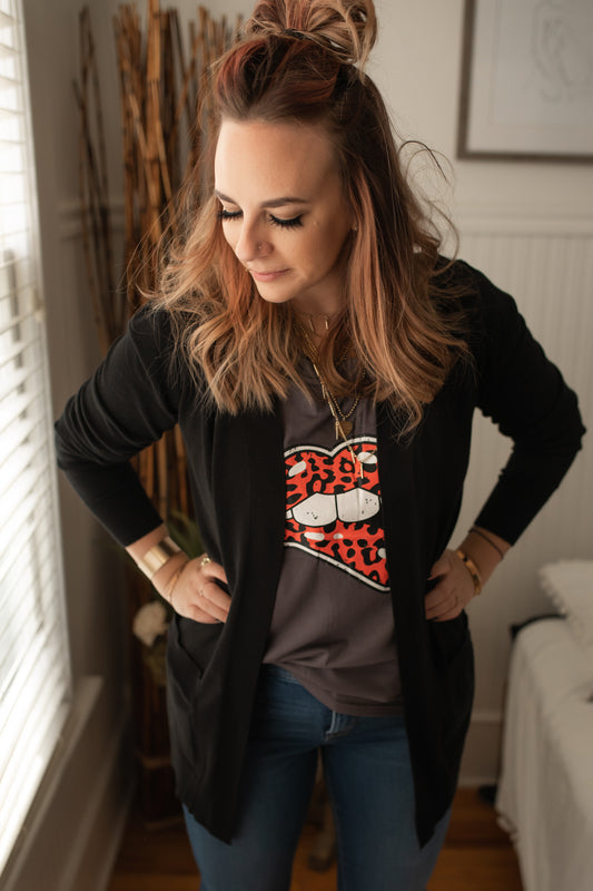 The Perfect Black Cardigan